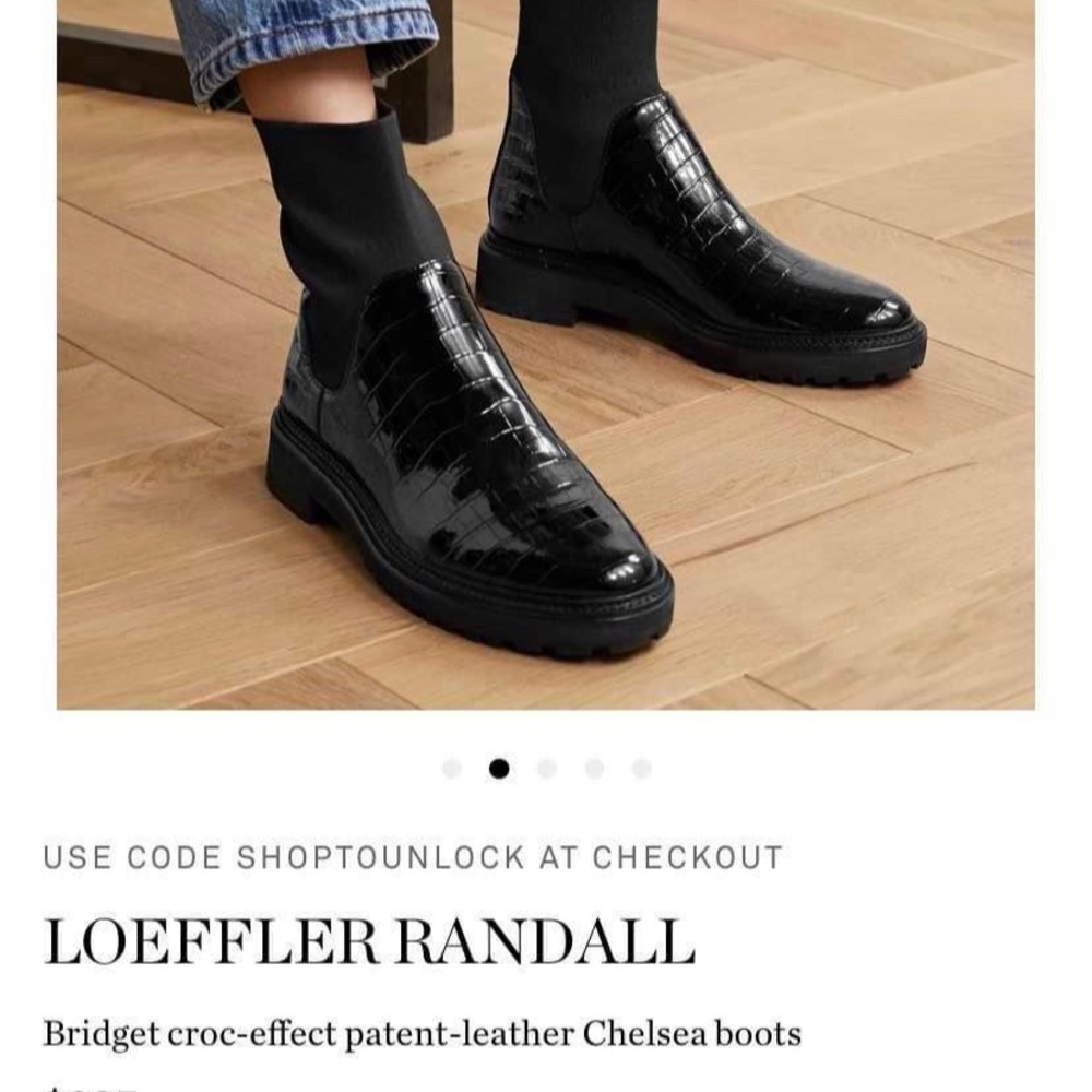 Loeffler Randall “Bridget” Black Ankle Boots size 7.5